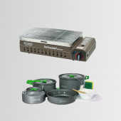 CK-507 Orcamp Portatif Kamp Ocak Izgara - Out 1050 Tencere Seti - 1