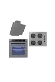 Luxell 88 Litre Platinium 9+1 Program Metalik Gri Ankastre Set - 1