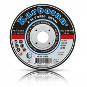 Karbosan Metal Kesici Taş Disk Taşlama Spiral Demir Kesme Diski 180x3.0x22.23 mm - 2