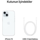 Apple iPhone 15 128 GB Mavi Cep Telefonu (Apple Türkiye Garantili) - 4