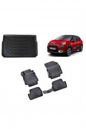 Citroen C3 2016 Sonrası 3d Paspas Siyah & Bagaj Havuzu Set Uyumlu - 1
