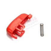 Opel Mokka A X Buick Encore Chevrolet Tracker Trax için KIRMIZI Plastik El Fren Düğme Tuş Kapağı 42389776D thumbnail 5