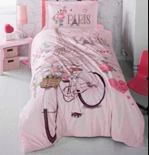 Clasy Genç Ranforce Nevresim Takımı Tek Kişilik Paris Love - 1