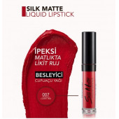 Flormar Silk Matte Liquid Lipstick Likit Ruj 007 Claret Red thumbnail 4