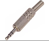3.5 MM STEREO METAL NİKEL JACK FİŞ - 1