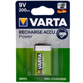 VARTA 9 VOLT - 200 MAH ŞARJLI PİL - 1