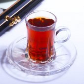 ÇAY-105 Cam 6 Lı Kulplu Çay Takımı - 1
