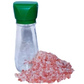 Tuz Karabiber Değirmenli Cam Tuzluklu Pembe Himalaya Tuzu 250GR - 1