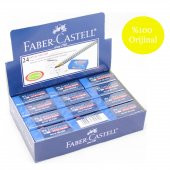 Faber-Castell No:24 Orta Boy Mavi Sınav Silgisi 24 Adet - 1