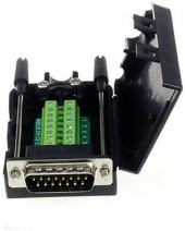 D-Sub 2 Sıra 15 Pin Klemensli Konnektör - Erkek - 1