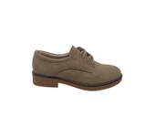 Zerhan 2401 Kadın Kum Bağcıklı Oxford Süet Ayakkabı - 1