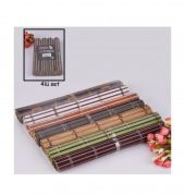 4lü Bambu Amerikan Servis 4 Renk - 3
