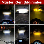 Otomobil Araç Motosiklet Mercekli Far Ampulü Led Far Çift Renk Sarı-Beyaz CSP Led Lamba Delici Yayıcı Uzun Kısa 1 Adet H4 - 3