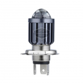 Otomobil Araç Motosiklet Mercekli Far Ampulü Led Far Çift Renk Sarı-Beyaz CSP Led Lamba Delici Yayıcı Uzun Kısa 1 Adet H4 - 9