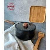 NEOFLAM BIEN ALÜMİNYUM DÖKÜM SOS TENCERESİ SİYAH 18 CM - 3