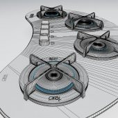 TEKA VR 90 4G AI AL TR KRİSTAL CAM GAZLI OCAK SİYAH - 4