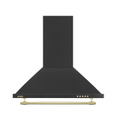 Simfer 9612 Siyah Rustik Cam Davlumbaz - 1