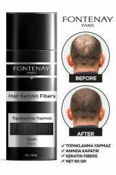 Fontenay Saç Dolgunlaştırıcı Keratin Fibers Siyah Topik Saç Tozu 50gr + Saç Spreyi 400ml 2li Set 2 - 2