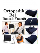 Unisex Siyah Ortopedik Koltuk Minderi Araç Sandalye Bel Sırt Desteği Bel Dik Duruş Destek - 1