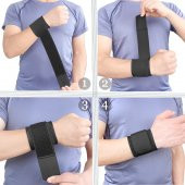 Durastrong Supportive Ayarlanabilir El Spor Bilekliği Bandajı Profesyonel Bilek Ateli Splinti - 1