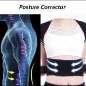 Çift Balenli Bel Sırt Omuz Destekleyici Terletmez Spor Korse Kadın Erkek Dik Durus Korsesi Dik Durma - 1