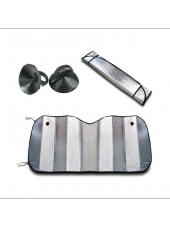 Katlanabilir Parlak Oto Araba Ön Cam Güneşlik 130 Cm X 60 Cm - 1
