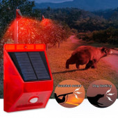 Gmn1290 Bağ Bahçe Arazi için Güneş Enerjili Sesli ve Işıklı Uyarı Sistemi 120db Yabani Hayvan Kovucu - 7