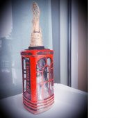 ledli aplik şişe ingliz kulubesi el yapımı - 3