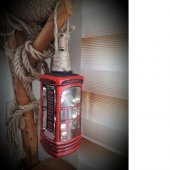 ledli aplik şişe ingliz kulubesi el yapımı - 6