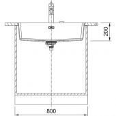 FRANKE MARİS MRG 210/110-72 NERO GRANİT EVYE - 3