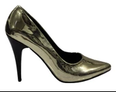 /nna 2410 Altın Rugan Steletto Bayan Ayakkabı thumbnail 2