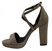 /nna 8050 Ten Süet Yazlık Fashion Terlik Sandalet Ayakkabı - 3