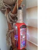 el yapımı İngiliz kulubesi cam aplik - 1