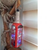 el yapımı İngiliz kulubesi cam aplik - 2