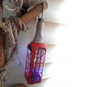 el yapımı İngiliz kulubesi cam aplik - 4