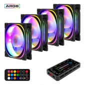 FRISBY FCL-F1274C 4X120mm ARGB FAN+ KONTROL HUB KASA FANI - 3
