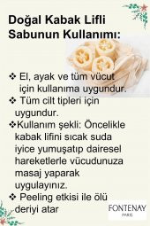 Fontenay 100 El Yapımı Doğal Kabak Lifli Keçi Sütlü Sabunu - 2
