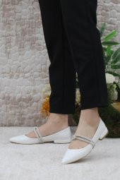 Mehmet Mete 61-02 Fashion Taşlı Kadın Babet thumbnail 10