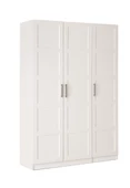 ÇAKIL MDF 3 Kapılı 2 Çekmeceli Gardrop Elbise Dolabı 120x53x216cm - 1