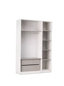 ÇAKIL MDF 3 Kapılı 2 Çekmeceli Gardrop Elbise Dolabı 120x53x216cm - 3
