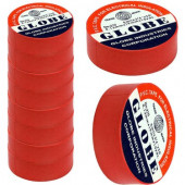Globe Izole Bant 10 x 19 Kırmızı Renkte - Elektrik Izole Bantı - Plastik Bant - Yapıştırıcı Bant -Hsyn- - 1