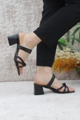 Mehmet Mete 124 Topuklu Fashion Kadın Terlik thumbnail 3