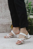 Mehmet Mete 124 Topuklu Fashion Kadın Terlik thumbnail 10
