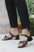 Mehmet Mete 124 Topuklu Fashion Kadın Terlik thumbnail 4