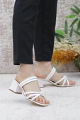 Mehmet Mete 124 Topuklu Fashion Kadın Terlik thumbnail 8