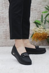 Mehmet Mete 410 Comfort Tokalı Taşlı Kadın Babet thumbnail 2