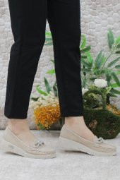 Mehmet Mete 410 Comfort Tokalı Taşlı Kadın Babet thumbnail 9