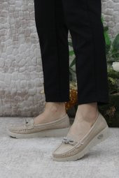 Mehmet Mete 410 Comfort Tokalı Taşlı Kadın Babet thumbnail 10