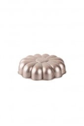 Rose Gold Granit Döküm Papatya Şekilli Dilimli Tart Kalıbı 26cm - 2