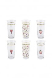 Tantitoni Fruits Meşrubat Bardağı Takımı 6 Parça - 1